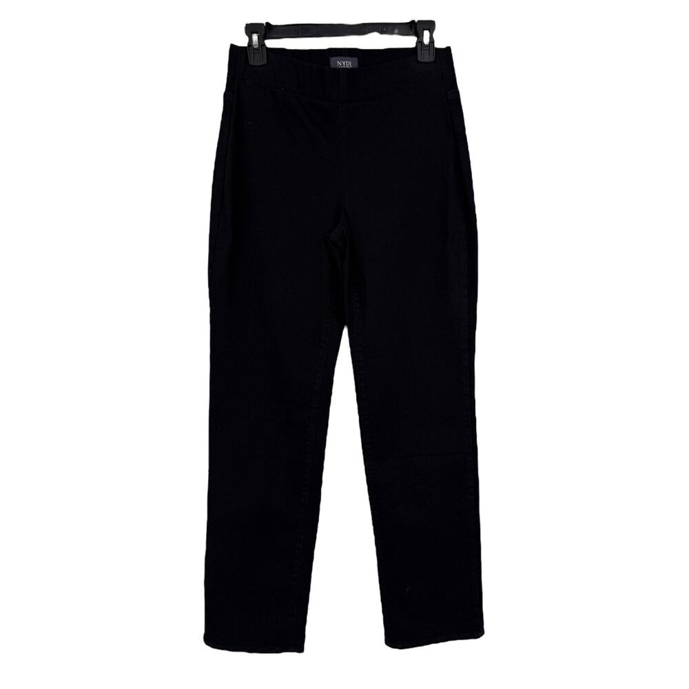 NYDJ jeans Bailey relaxed straight black size 2